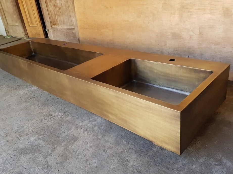 Spülbecken Waschbecken Messing Becken Küchenspüle Aufsatzbecken Küchen Spüle Küchenspülbecken von TARSHOPBALI