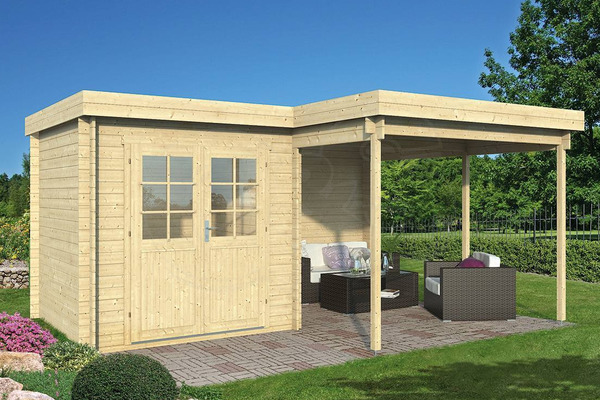 Gartenhaus Tyra Holz 300+298x250+150cm Tuindeco Gartenhaus Tyra Holz 300+298x250+150cm Tuindeco von QS-Gartendeco