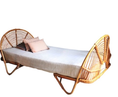 Bett Einzelbett Natur Rattan Doppelbett Betten Rattanbett Schlafzimmerbett Tagesbett Einzelbetten von TARSHOPBALI