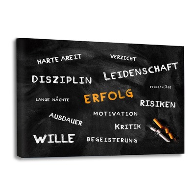 Leinwandbild "Die Tafel des Erfolgs" von Hustling Sharks Leinwandbild "Die Tafel des Erfolgs" von Hustling Sharks von Hustling Sharks