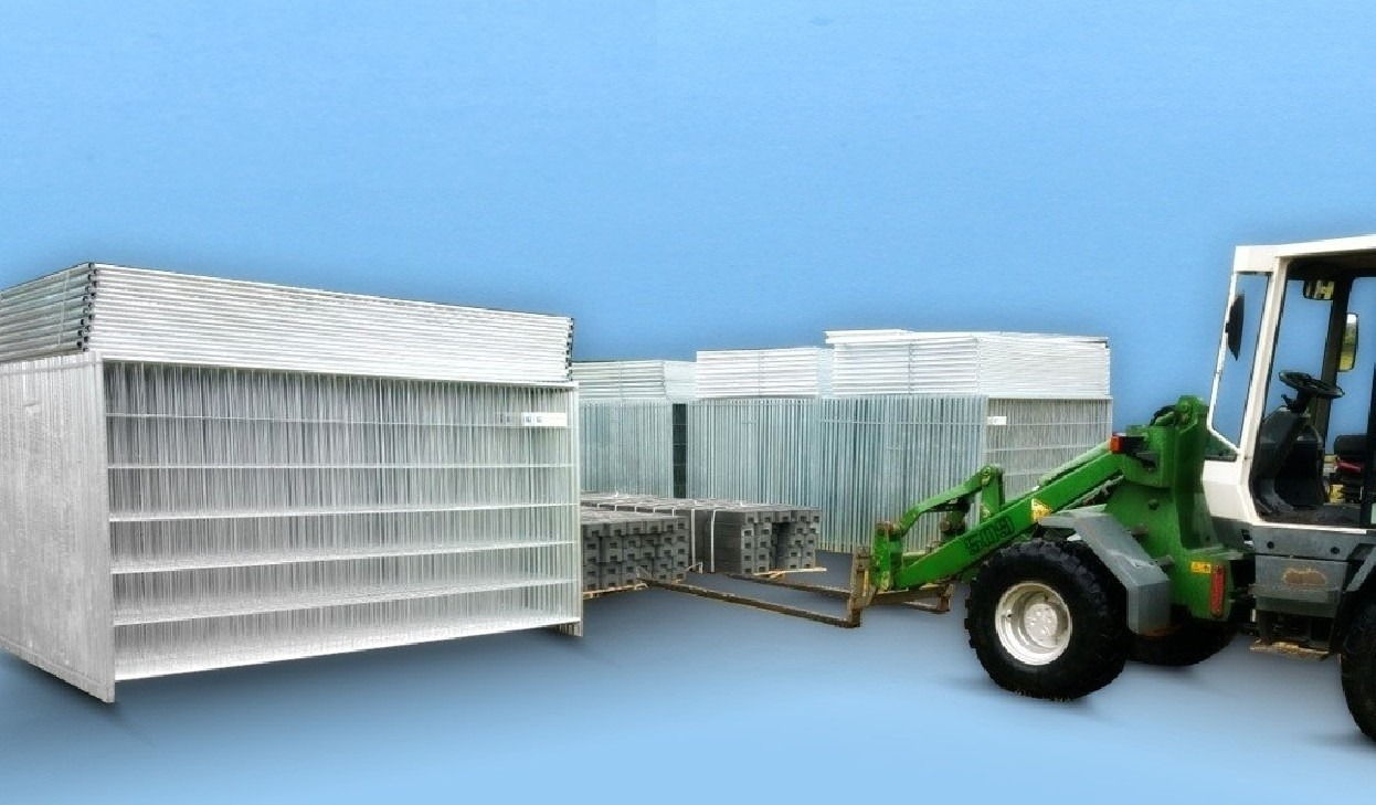 Bauzaun EUTOP 36er Set inkl. Standfuß und Verbinder Bauzaun EUTOP 36er Set inkl. Standfuß und Verbinder von Bauzaunwelt