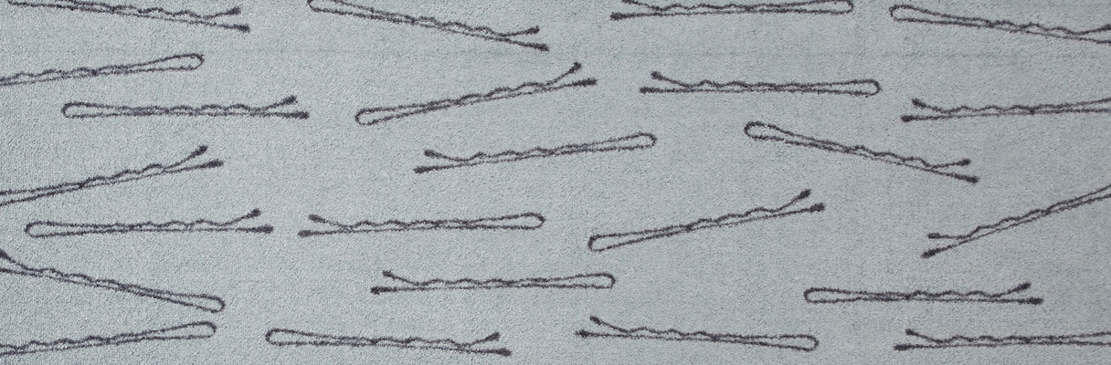 Mad About Mats Teppich Bonnie mit Muster grau 150x50cm Mad About Mats Teppich Bonnie mit Muster grau 150x50cm von EIKORA