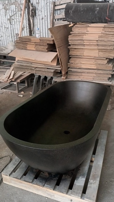 Freistehende Badewanne Terrazzo Steinwanne Becken freistehend Badewannen Stein Wanne bathtub tub Freistehende Badewanne Terrazzo Steinwanne Becken freistehend Badewannen Stein Wanne bathtub tub von TARSHOPBALI