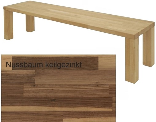 Sitzbank LINDA - NUSSBAUM Massivholz Sitzbank LINDA - NUSSBAUM Massivholz von Edelsternchen