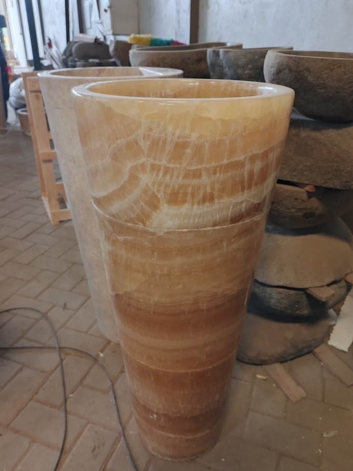 Waschbeckensäule ONYX Marmor Steinwaschbeckensäule Handwaschbeckensäule Waschbecken Handwaschbecken Waschbeckensäule ONYX Marmor Steinwaschbeckensäule Handwaschbeckensäule Waschbecken Handwaschbecken von TARSHOPBALI