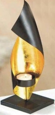 Teelicht schwarz/gold Teelicht schwarz/gold von Exclusive Home Accessoires