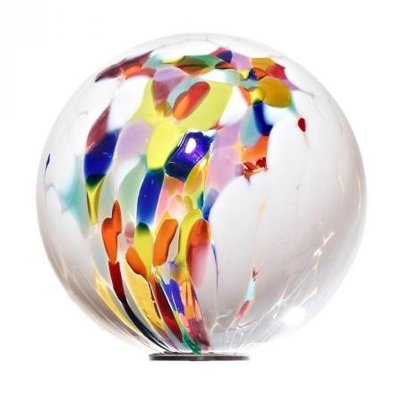 Gartenkugel 13cm mit Scheibe, Glas von CRISTALICA