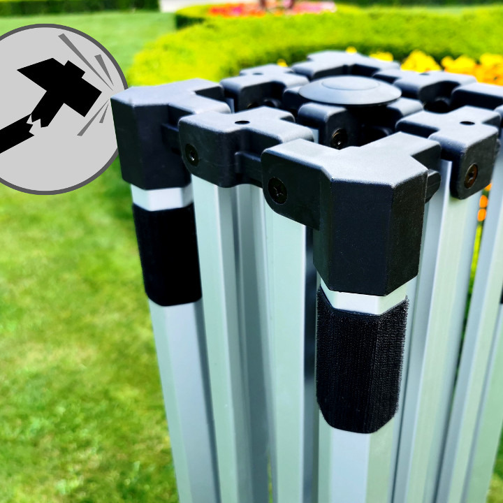 Gartenzelt 3x3m Exclusive Aluminium Beige von Brimo