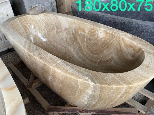 Badewanne Freistehende Bad Wanne Onyx Marmor Stein Becken Steinbadewanne Outdoor Natursteinwanne Badewanne Freistehende Bad Wanne Onyx Marmor Stein Becken Steinbadewanne Outdoor Natursteinwanne von TARSHOPBALI