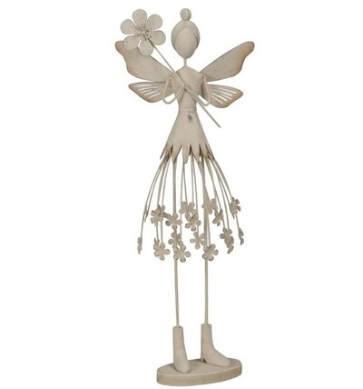 Elfe creme-weiß shabby Metall-Deko Elfe creme-weiß shabby Metall-Deko von Smuk
