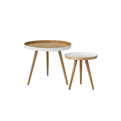 Bloomingville Cappuccino Coffee Beistelltisch 2er-Set von good:D
