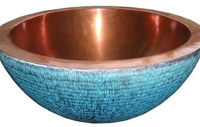 Waschbecken Kupfer Becken Handwaschbecken Aufsatzbecken Waschschale Waschbasin Kupferwaschbecken Kupferbecken Kupferbasin Wasch Schale Becken Kupferwaschbasin Küchenspüle Unterbaubecken Handwaschschale Sanitär Zubehör Bad Küche Luxus Design Lavabo von TARSHOPBALI