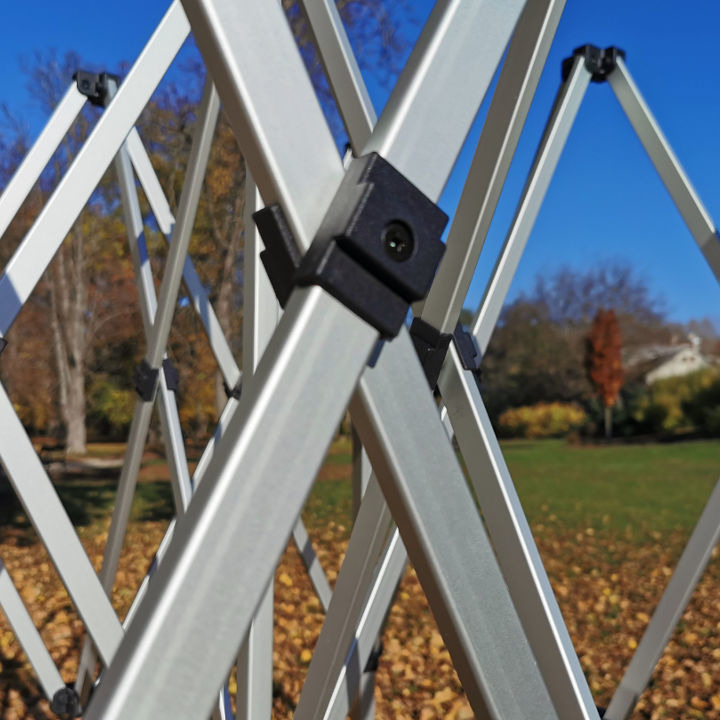 Faltpavillon 3x3mSuper Aluminium Orange von Brimo