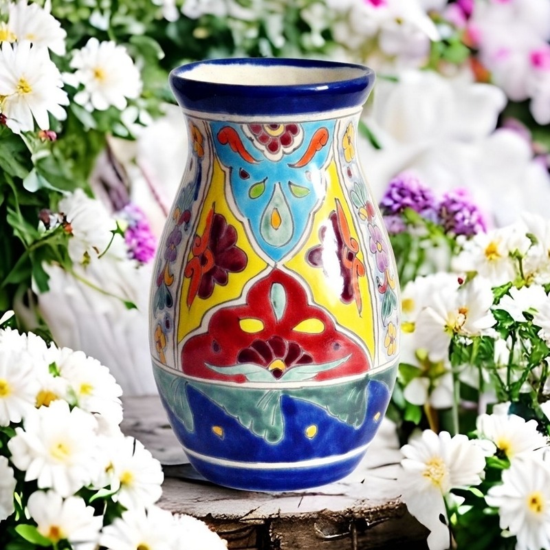 Mexiko Vase Talavera - Bunt-B Mexiko Vase Talavera - Bunt-B von mexambiente-shop