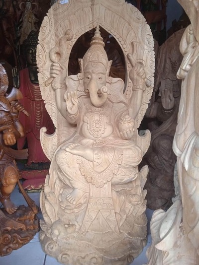 Skulptur Ganesha Buddha Figur Holzskulptur Elefantengott Suar Budha Ganescha Statue Feng Shui Hindu Skulptur Ganesha Buddha Figur Holzskulptur Elefantengott Suar Budha Ganescha Statue Feng Shui Hindu von TARSHOPBALI