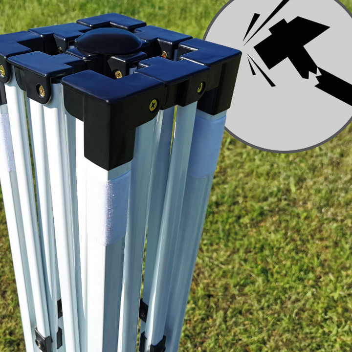 Faltzelt 2x2m Weiss von Brimo