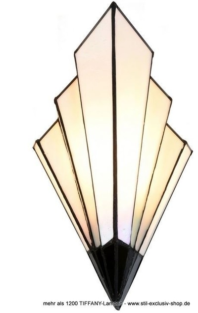 Schmale Design-TIFFANY-Wandlampe VICHY. Schmale Design-TIFFANY-Wandlampe VICHY. von STIL-EXCLUSIV