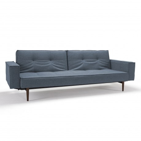 Innovation Splitback Schlafsofa mit Armlehnen Holz dunkel Innovation Splitback Schlafsofa mit Armlehnen Holz dunkel von EIKORA
