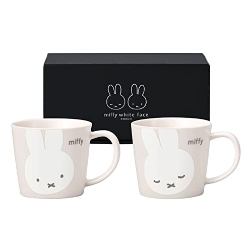 金正陶器(Kaneshotouki) Dick Bruna 288750 Miffy Pair Tasse, Medium, ca. 280 ml, 2 Stück, Miffy White Face, Made in Japan von 金正陶器(Kaneshotouki)