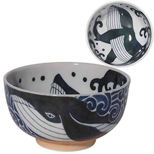 Minoru Pottery Mino Ware Shiranami Whale 130 Schüssel von みのる陶器