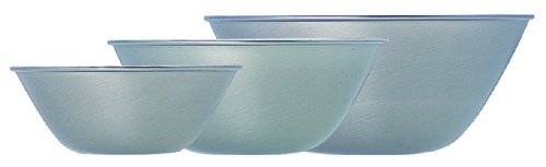 Sori Yanagi Edelstahl Schüssel-Set von 3 (Japan Import) - 6,3 Zoll & 7,5 Zoll - 1,2 Liter - Modern - Runde Form - Stahl (18% Chrom, 8% Nickel) - Handwäsche von 柳宗理(Yanagi Sori)