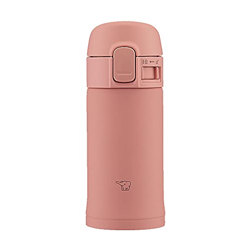 Zojirushi SM-PD20-PM Zojirushi Trinkflasche One-Touch Edelstahlbecher 0,2 L terra von 象印マホービン(ZOJIRUSHI)