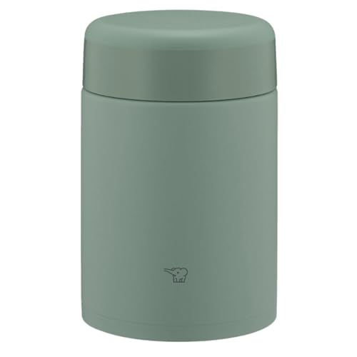 Zojirushi SW-KA52-GM Edelstahl Isoliertes Suppenglas Lunchglas Nahtlos 541.2 ml (520ml) Matt Grün Integrierter Deckel und Dichtung Leicht zu Reinigen Nur 3 Stück von ZOJIRUSHI