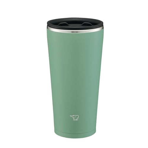 Zojirushi SX-FA45-GZ, Edelstahlbecher mit Deckel, Warm- und Kältehaltung, 0,45 l, Aschgrün von 象印マホービン(ZOJIRUSHI)