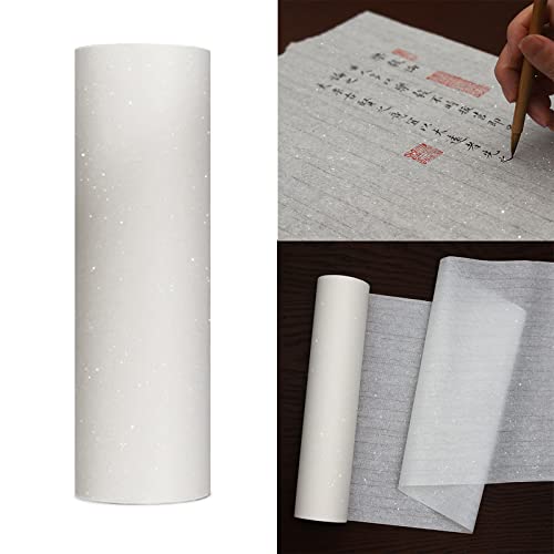 1 Rolle Reispapier Shu Xuan Papier Perlglanz für Chinesische Kalligraphie Tusche Malerei Einrahmung Geschenk (34cm x 20M) von 通用