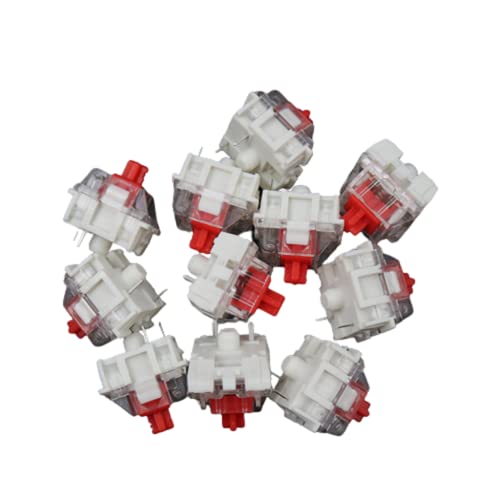 100 Stück 3 Poliger Schalter für Mechanische MX Tastatur, CIY Buchsen SMD (Rot) von 通用