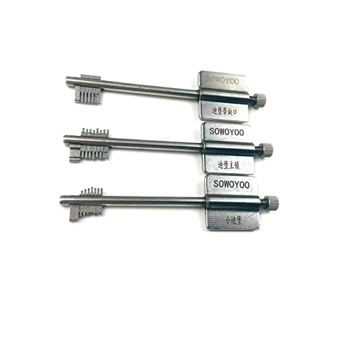 3 verschiedene Flaggenmast Schlüssel Zivil Safe Blade Lock Pick Kit für AK8 BK7 CK6, Sicheres Lockpicking schnelles Öffnen Werkzeug von 通用