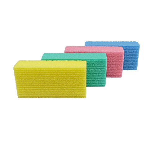 4 x Bimsschwamm 10 x 5 x 2,5 cm - farblich sortiert von -