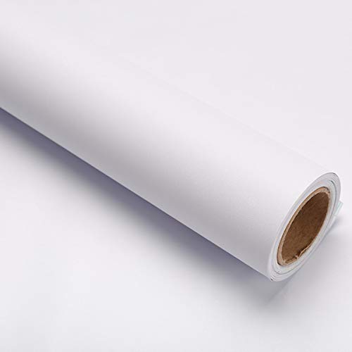 40m x10m Klebefolie Möbel Selbstklebende Folie Matt Weiß Tapete Möbelfolie Möbelaufkleber Aufkleber für Küchenschränke Wasserdichtes PVC DIY Dekorativ Wandschutzfolie von Generic