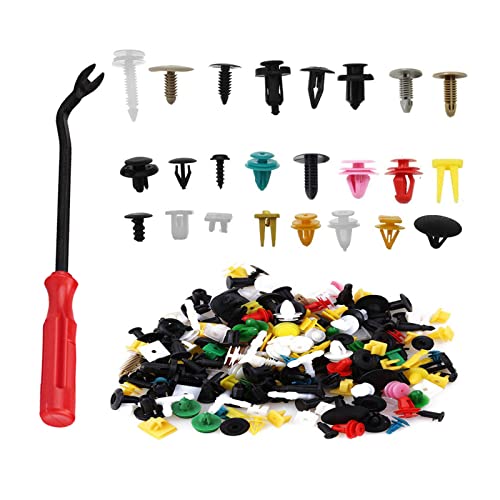 500 Stück Stoßstangen Befestigung Clips Set, Türverkleidung Plastikschrauben, Auto Befestigung Clips mit 1 Schraubendreher, für Wagen Befestigen, Reparatur von Molyorch