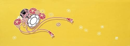 染の安坊 Anbo Tenugui Handtuch, japanische kleine Handtrommel, 100% Baumwolle, hergestellt in Japan, 35,1 x 100,1 cm von 染の安坊