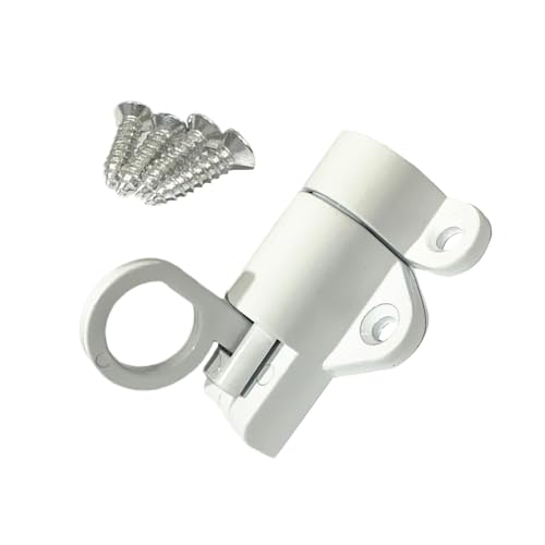Automatischer Lastriegel – Federstiftriegel aus Aluminium | federbelasteter Türriegel | Aluminium-Türriegel | Automatisches Federschloss für Schiebetürschloss mit Schraube für , Tor von ノーブランド品