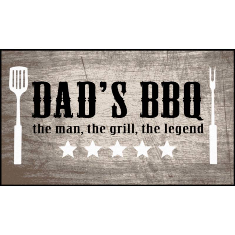 BBQ Matte Dad's BBQ The Man 67 cm x 120 cm von -