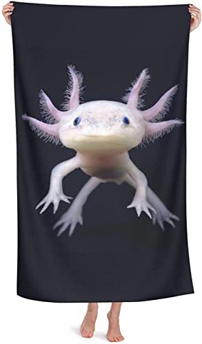 Badehandtuch Schöne Axolotl Strandtücher Tragbares Drucktuch Pflegeleicht Handtuch Für Yoga, Sauna 80X130Cm von 琼海家源尔商贸有限公司