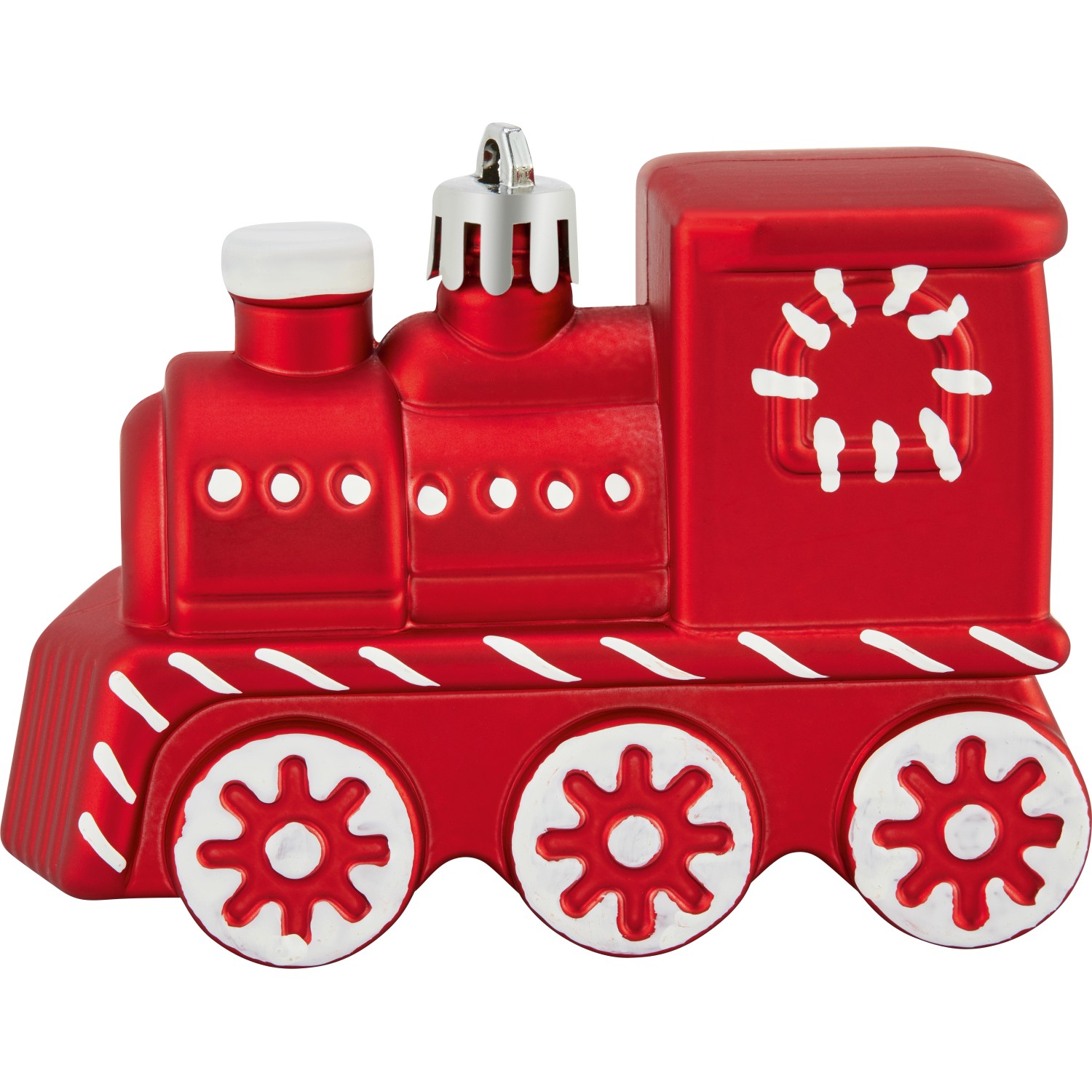 Baumschmuck-Set Lokomotive 3-teilig Rot-Weiß von -