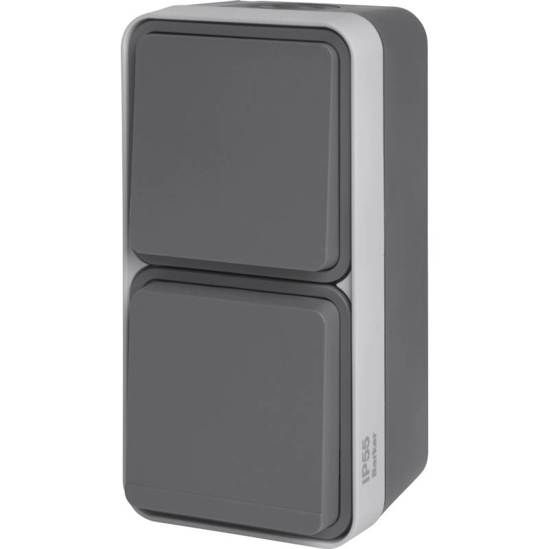 Berker w.1 Aufputz Steckdose + A/W Schalter  IP 55 von -