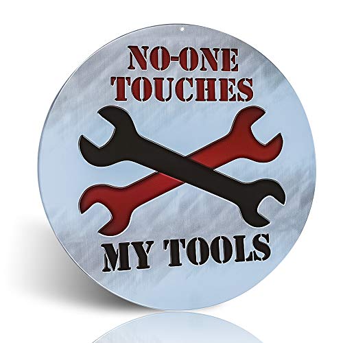 Blechschild mit Aufschrift "Man Cave No One Touchs My Tools" (in englischer Sprache) von 不适用