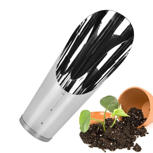 Bodenschaufel - Blumenerde Schaufel | Duty Heavy Scooper Zubehör | Gartenerde Schaufel | Multifunktionaler Multifunktionaler Spatenschaufel zum erneuten Schälen Kompostieren von wachsenden von ノーブランド品