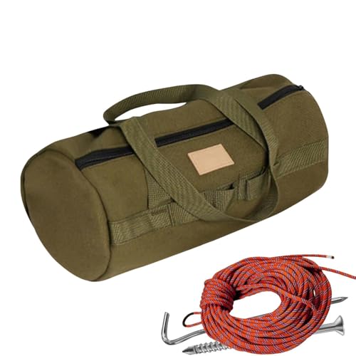 Campingzeltheringe Tasche – robuste Zeltheringe Aufbewahrungstasche | - | 30 cm Zelthering-Tasche zum Aufhängen, Ring-Design, verdicktes , reißfest, hohe Kapazität von ノーブランド品