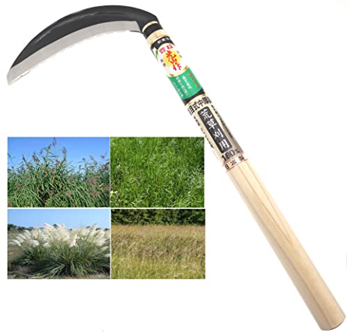 Cocktail7 Japanische Handsichel SK-5 Stahl Yasugi Grasschnitt Dünn und Fein Unkrautjäten Gartenwerkzeug Gartenarbeit Sichel Hergestellt in Japan von 豊稔企販