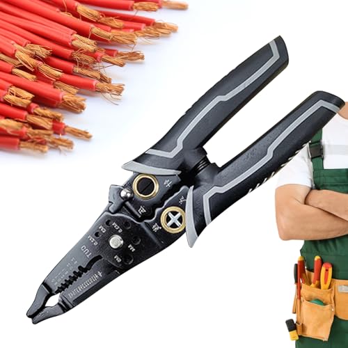 Crimpzange für Elektriker, elektrische Kabelschneide-Crimper, Schneidzange, Elektroarbeitsverdrahtungswerkzeug, Bau, Heimdekoration, Heimwerker, Motorwartung Crimpzange für Elektriker, elektrische Kabelschneide-Crimper, Schneidzange, Elektroarbeitsverdrahtungswerkzeug, Bau, Heimdekoration, Heimwerker, Motorwartung von ノーブランド品
