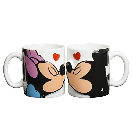 Disney Mickey Mouse & Minnie Mouse mug pair kiss SAN2148 (japan import) von サンアート