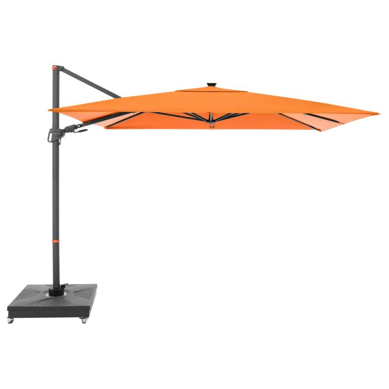 Doppler Ampelschirm MyZone 300 cmx 220 cm Orange mit Kurbelmechanik von Doppler