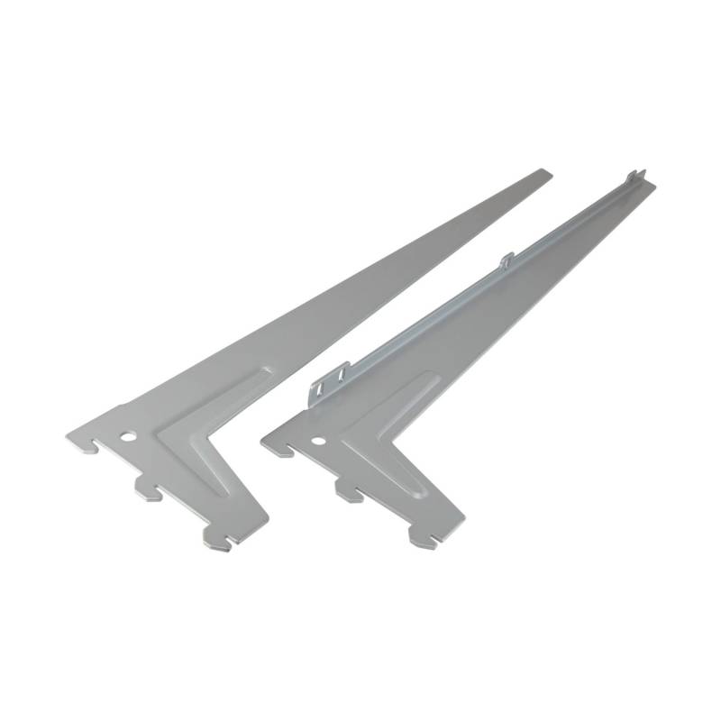 Einloch-Winkelträger Silber 48 cm 2 Stück von -