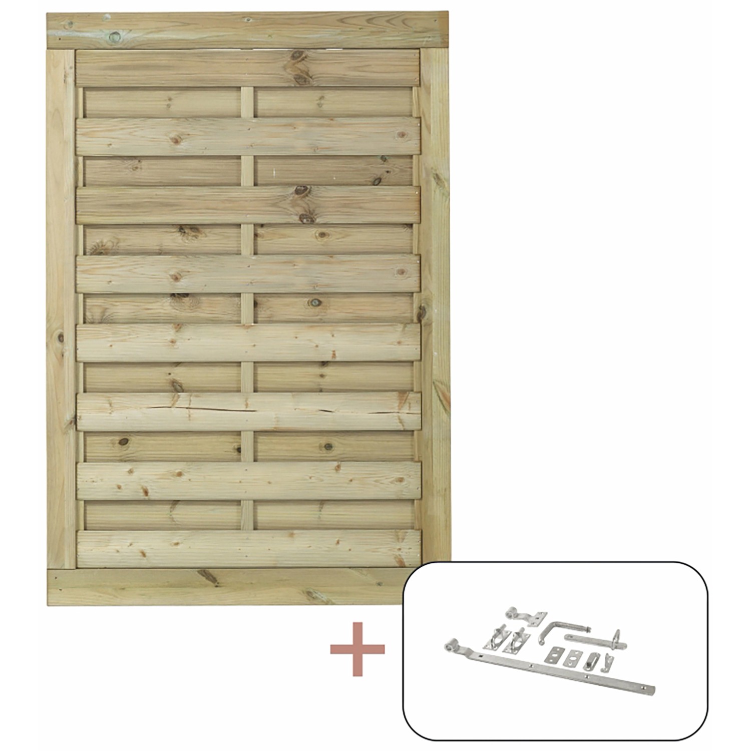 Einzeltor Bergen Nadelholz druckimprägniert 100 cm x 150 cm von -