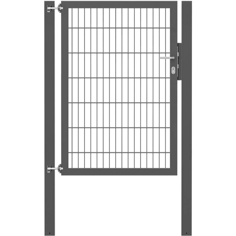 Einzeltor Flexo Plus 100 cm x 140 cm Pfosten 80 cm x 80 cm Anthrazit von -